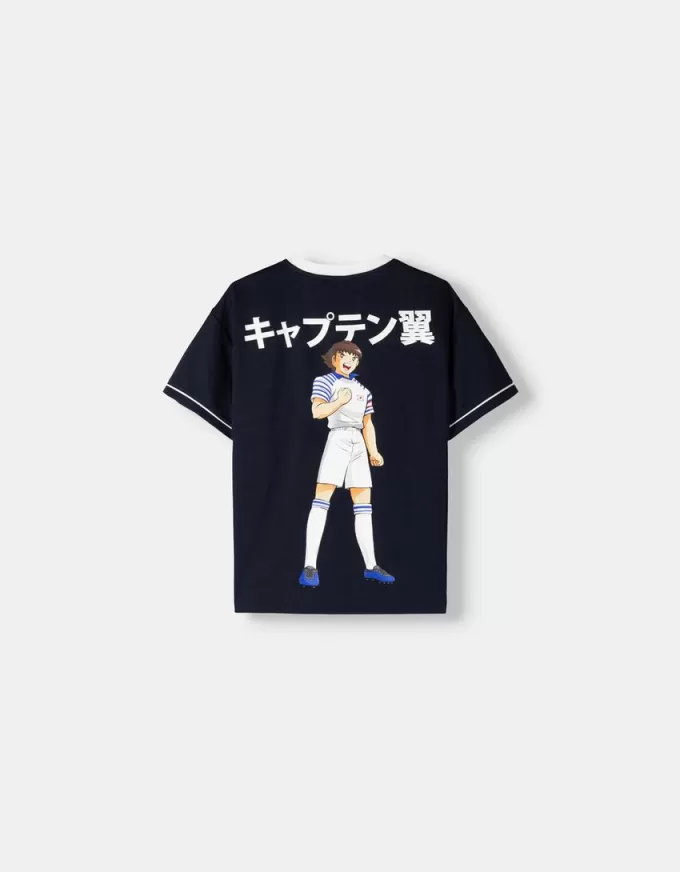Camiseta deportiva Captain Tsubasa de manga corta