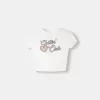 Camiseta espalda abierta con pedrería