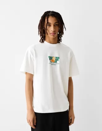Camiseta estampada de manga corta boxy fit