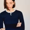 Camiseta henley de manga larga