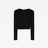 Camiseta henley de manga larga
