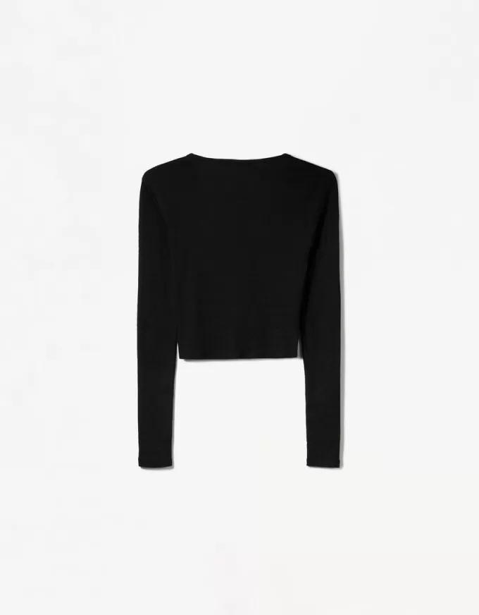 Camiseta henley de manga larga