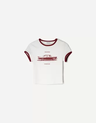 Camiseta manga corta con estampado