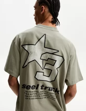 Camiseta manga corta con estampado
