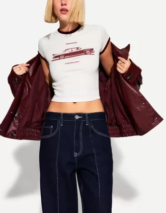 Camiseta manga corta con estampado