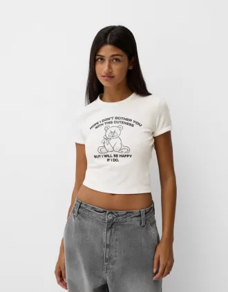 Camiseta manga corta con estampado