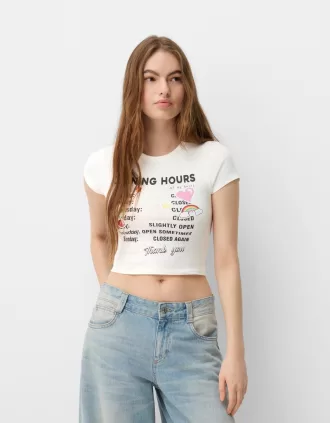 Camiseta manga corta con estampado