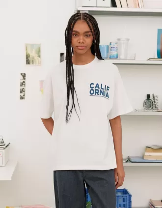 Camiseta manga corta con estampado