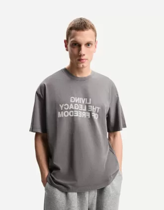 Camiseta manga corta con estampado