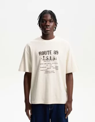 Camiseta manga corta con estampado