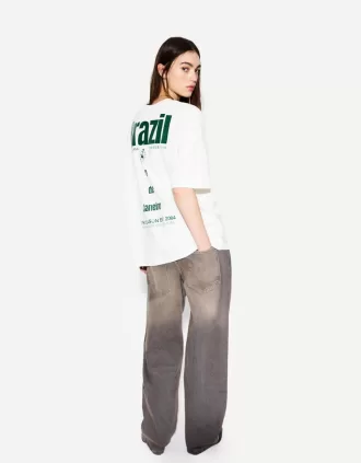 Camiseta manga corta con estampado