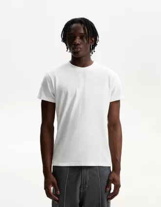 Camiseta manga corta efecto flameado
