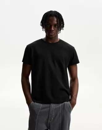 Camiseta manga corta efecto flameado