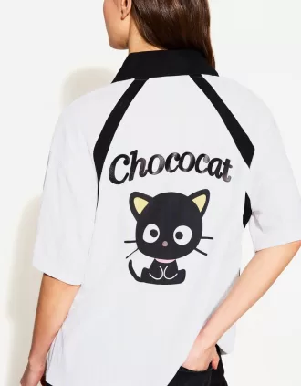 Camiseta manga corta estampado chococats