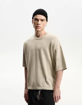 Camiseta manga corta rotos