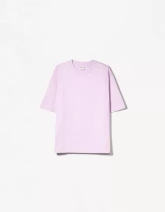 Camiseta oversize de algodón pesado de manga corta