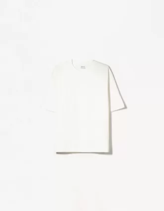 Camiseta oversize de algodón pesado de manga corta