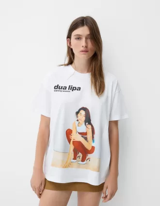 Camiseta oversize de manga corta Dua Lipa