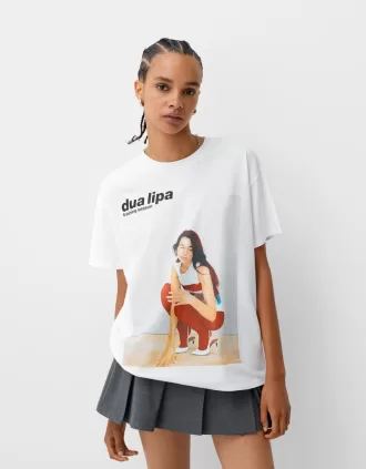 Camiseta oversize de manga corta Dua Lipa