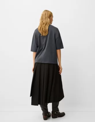 Camiseta oversize estampada de manga corta