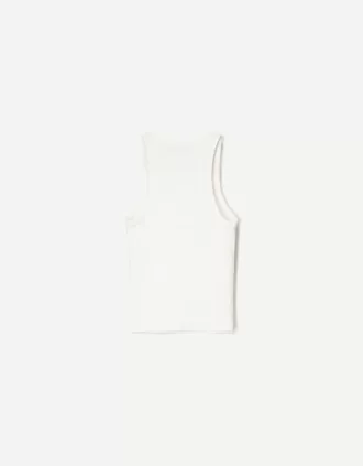 Camiseta sin mangas de canalé