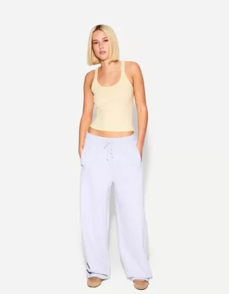 Camiseta sin mangas de canalé