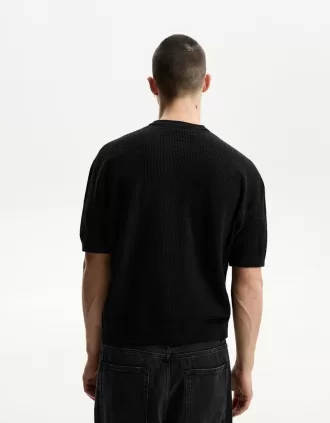 Camiseta textura manga corta