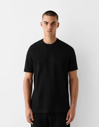 Camiseta textura manga corta