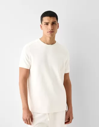 Camiseta textura manga corta