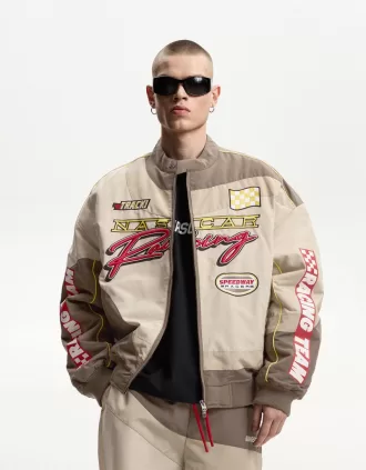 Chaqueta Nascar con parches.