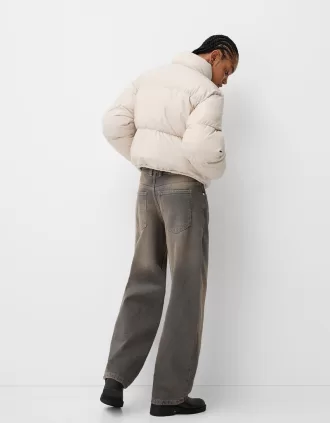 Chaqueta acolchada de piel sintética
