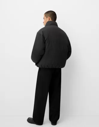Chaqueta acolchada plisada