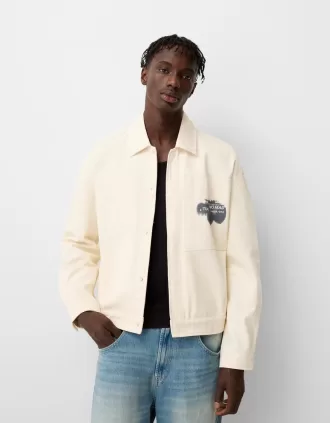 Chaqueta de algodón con estampado