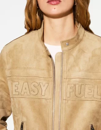 Chaqueta de antelina