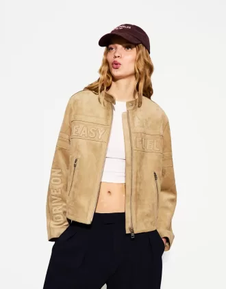 Chaqueta de antelina