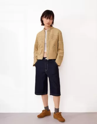 Chaqueta de antelina