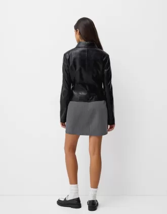 Chaqueta de piel sintética