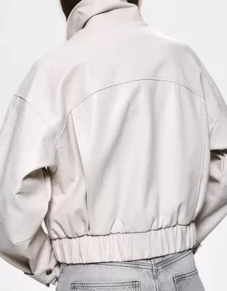 Chaqueta efecto piel