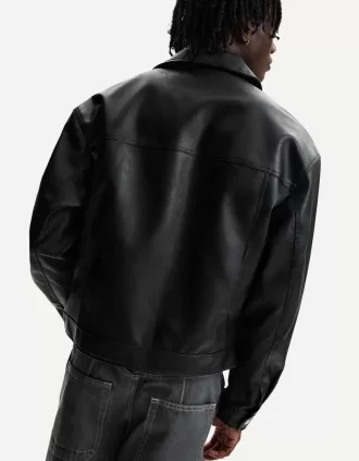 Chaqueta efecto piel