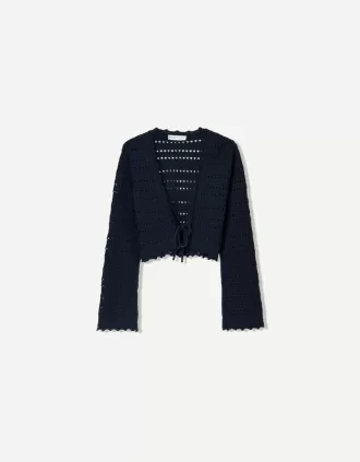 Chaqueta rústica calada
