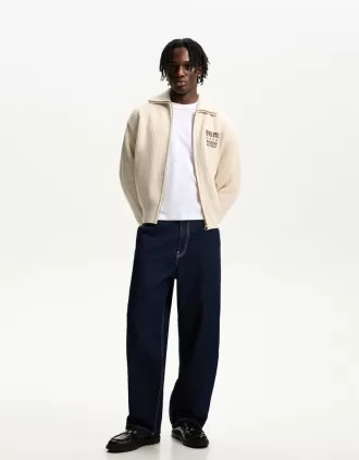 Chaqueta texturizada bordada