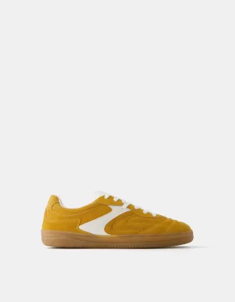 Deportivas retro piel serraje
