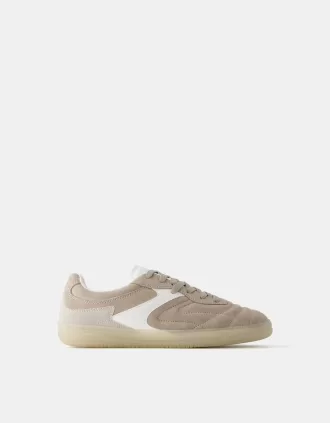 Deportivas retro piel serraje