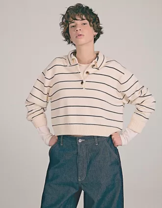 Jersey con cuello polo