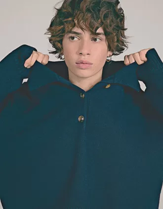 Jersey con cuello polo