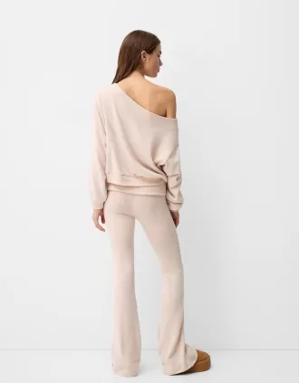 Jersey cuello asimétrico tacto suave