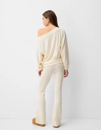 Jersey cuello asimétrico tacto suave