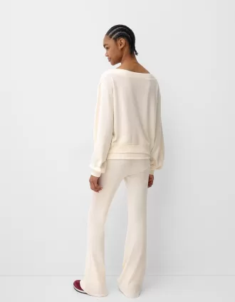 Jersey cuello asimétrico tacto suave