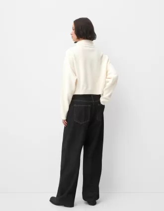 Jersey de cuello alto y manga ancha