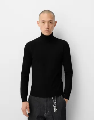 Jersey de punto con cuello alto